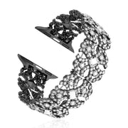 KAGREC Bling Apple Watch Band Compatible with Apple Watch 38mm 40mm 41mm 42mm(Serise 10) iWatch SE Series 10 9 8 7 6 5 4 3 2 1 Rhinestone Apple Watch Band Diamond Dressy Jewelry Bracelet Women