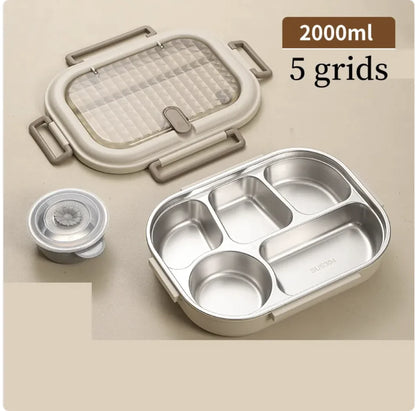 304 Stainless Steel Microwaveable Bento Box