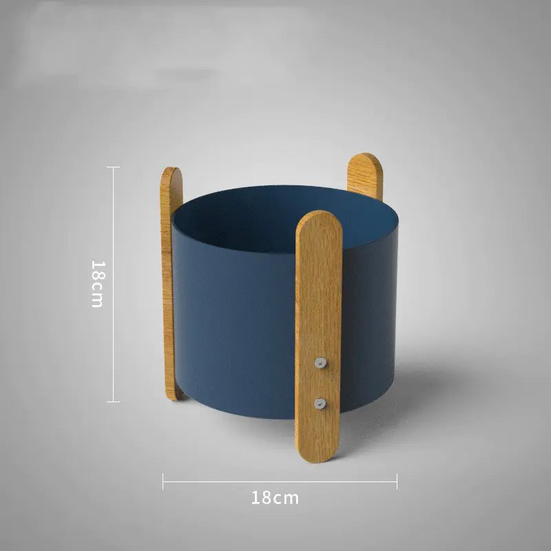 Nordic Iron Planter with Creative Minimalist Design