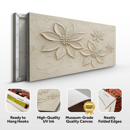 Colorful floral abstract wall art canvas by Tailored Canvases featuring vibrant, modern floral and abstract design for home decor.