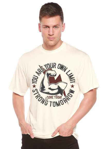 Men's graphic T-shirt by Spun Bamboo, featuring bamboo viscose and organic cotton short sleeves with a printed design.