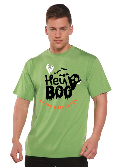 Men's printed graphic t-shirt from Spun Bamboo made of bamboo viscose and organic cotton, featuring a colorful design on the front.