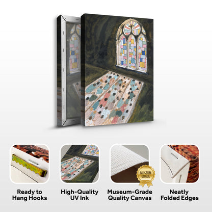 Sacred Reflection Faith wall art canvas featuring spiritual design by Tailored Canvases, suitable for religious home decor.