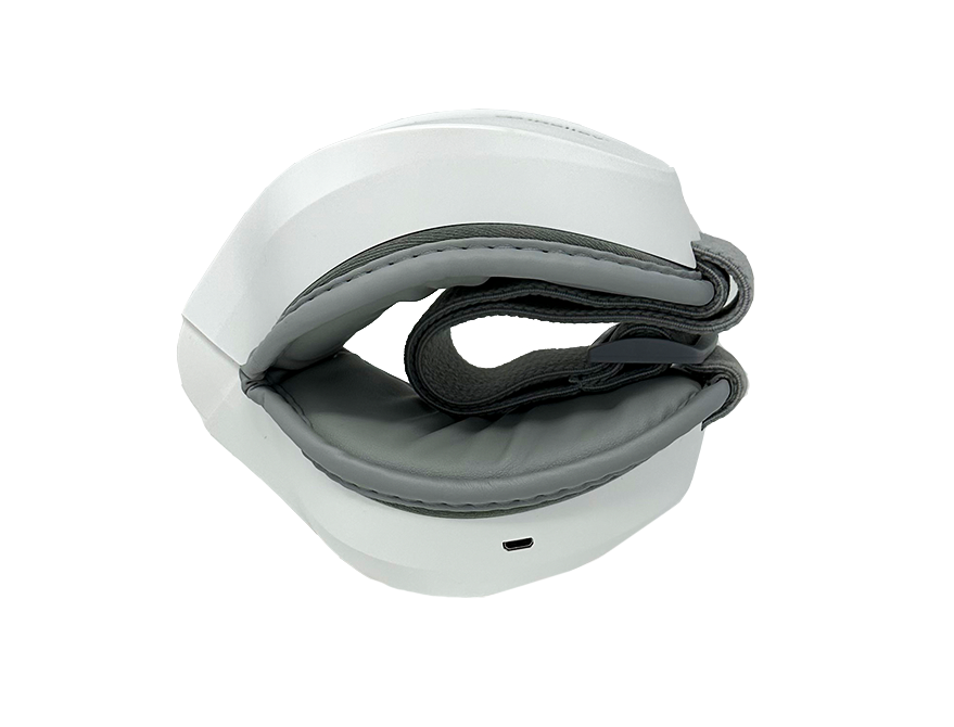iReliev Relaxable™ Eye Massager with Heat showing a white device designed for soothing eye massages on a white background.
