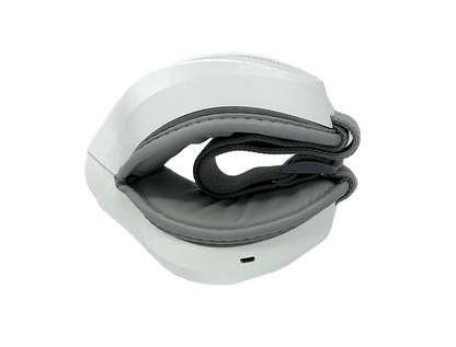 iReliev Relaxable™ Eye Massager with Heat showing a white device designed for soothing eye massages on a white background.
