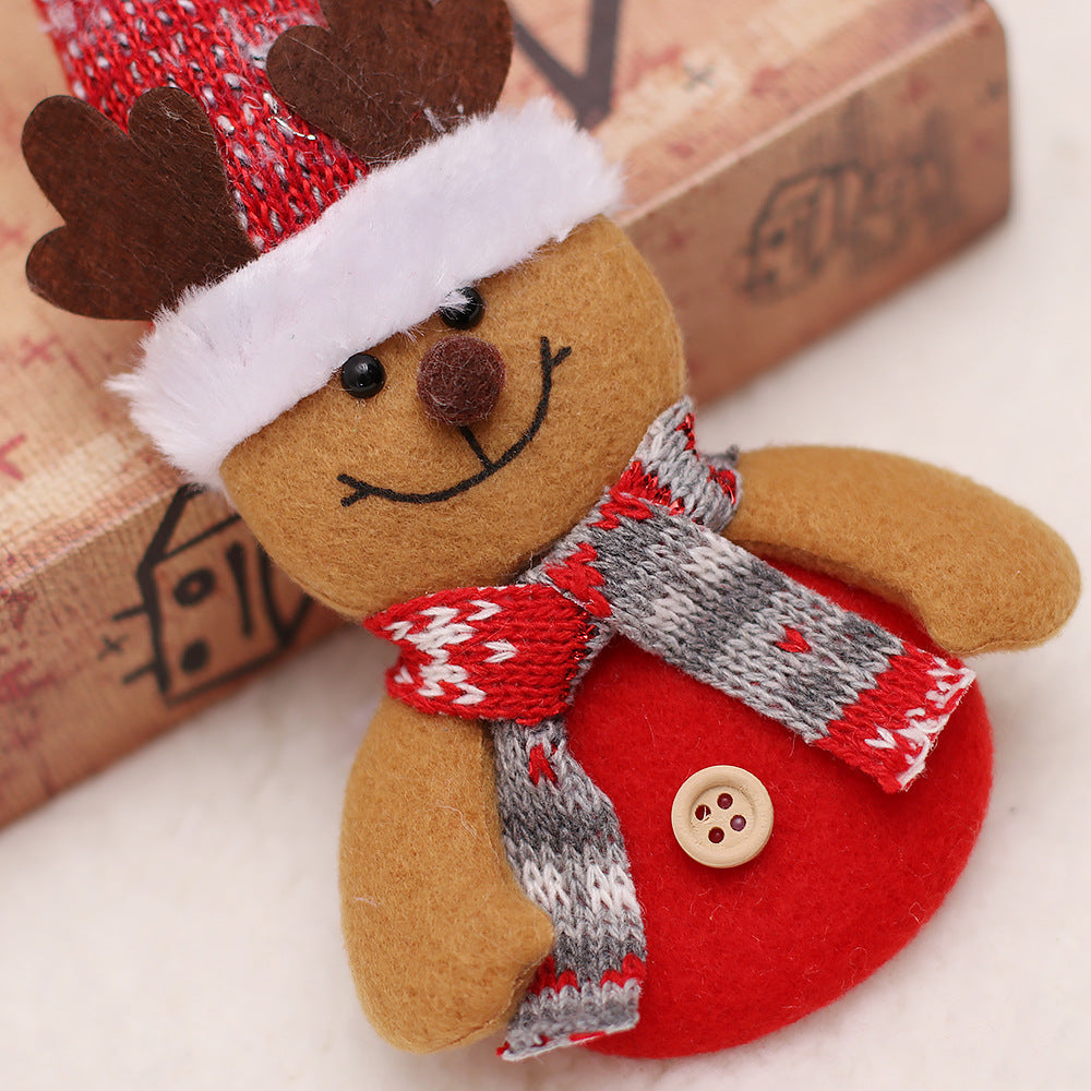 Christmas tree cartoon doll pendant Christmas decoration in festive holiday design