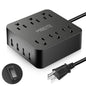 TravelMate Power Strip: 6 AC Outlets & 4 USB Ports