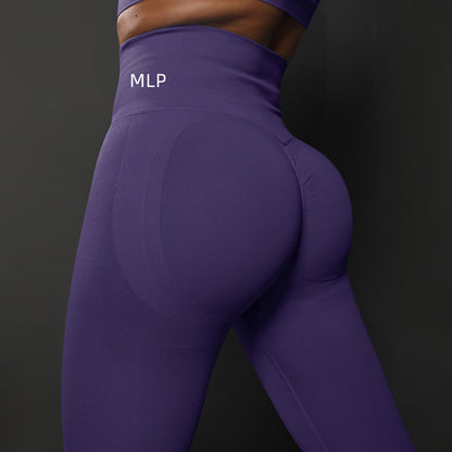 Black Master Contour leggings with sculpting seams and high-waisted fit
