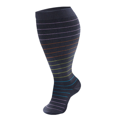 Plus-size compression socks, nylon nurse socks for men and women in a comfortable stretch design