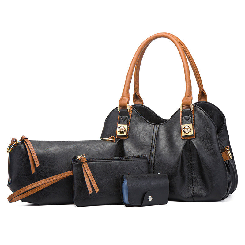 Fashion Women's Handbag Set - Tote and Crossbody Bags