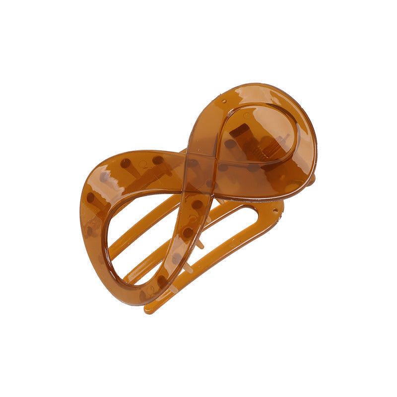 Elegant frosted 8-shaped barrettes by My Store in a decorative hair accessory design
