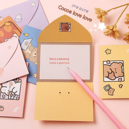 Gift Blessing Message Card Envelope with decorative blessing design