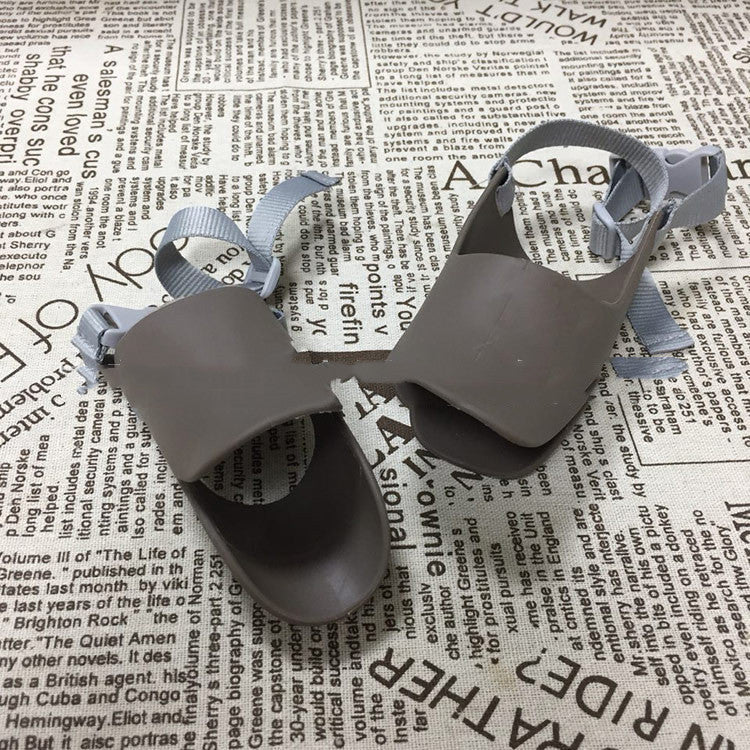 Multi-color pet duckbill sleeve anti-barking and anti-bite muzzle, available in S, M, and L sizes