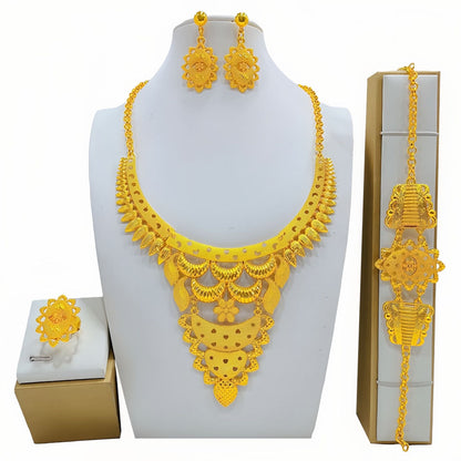 Women's Fashion All-match Jewelry Mirror Jewelry Suit