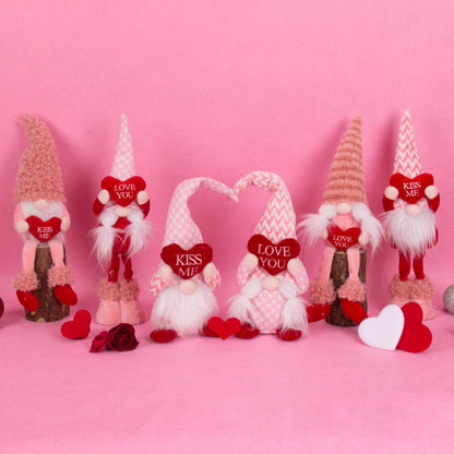 Valentine's Day love doll ornaments decoration in a charming romantic design