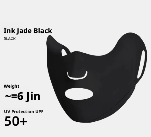 Breathable nylon sunscreen mask, border style, skin color, 1 piece