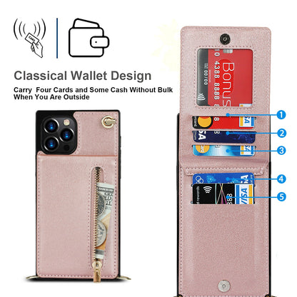 Zipper phone case crossbody bag with adjustable strap and secure zip closure