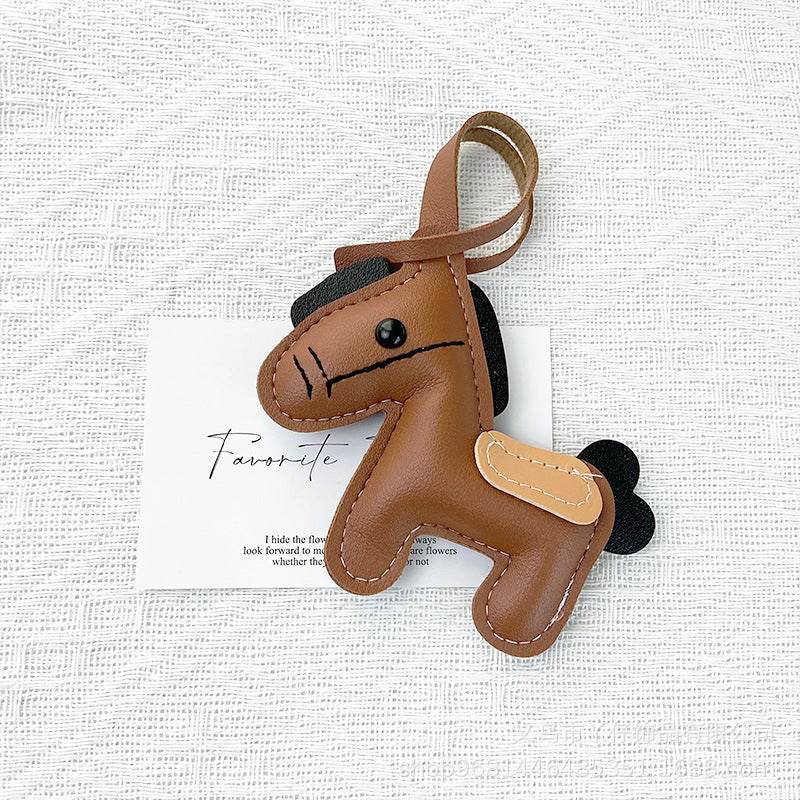 Horse fashion keychain bag charm by My Store, decorative horse design for bags and keys