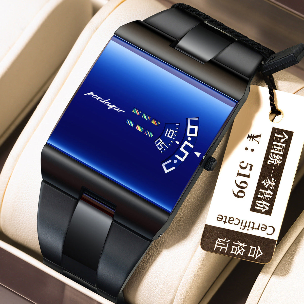Ultra-thin trendy waterproof quartz watch by My Store with a sleek design and minimalist dial