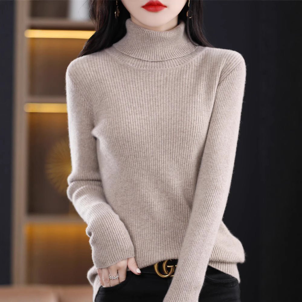 Women's turtleneck sweater for fall and winter by My Store