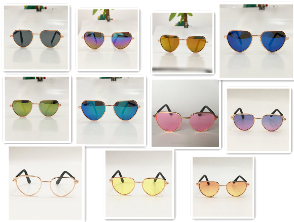 Creative fashion mini pet cat sunglasses by My Store, stylish accessory for small cats