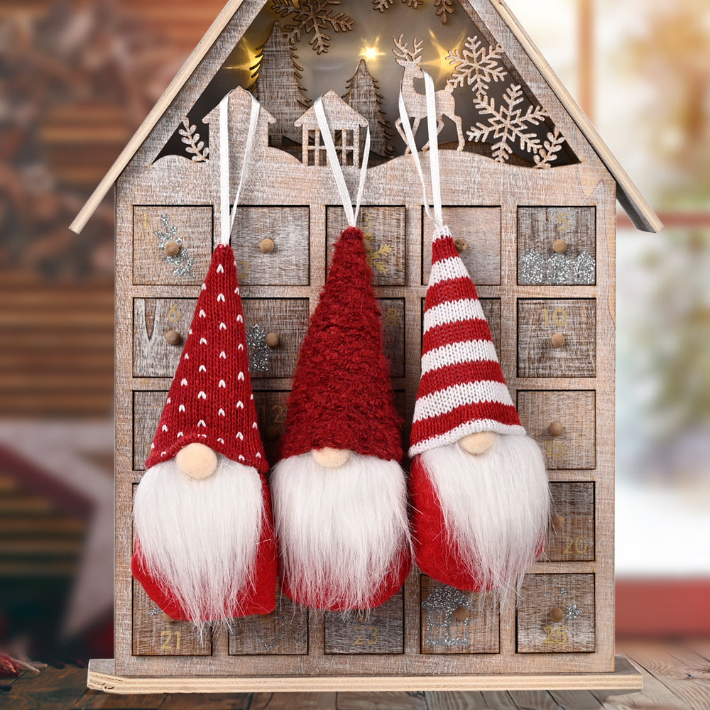 Christmas decorations small pendant ornament displayed in festive holiday style