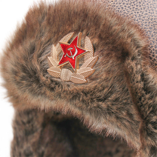 Waterproof unisex outdoor Soviet Lei Feng badge hat in a classic military-inspired design