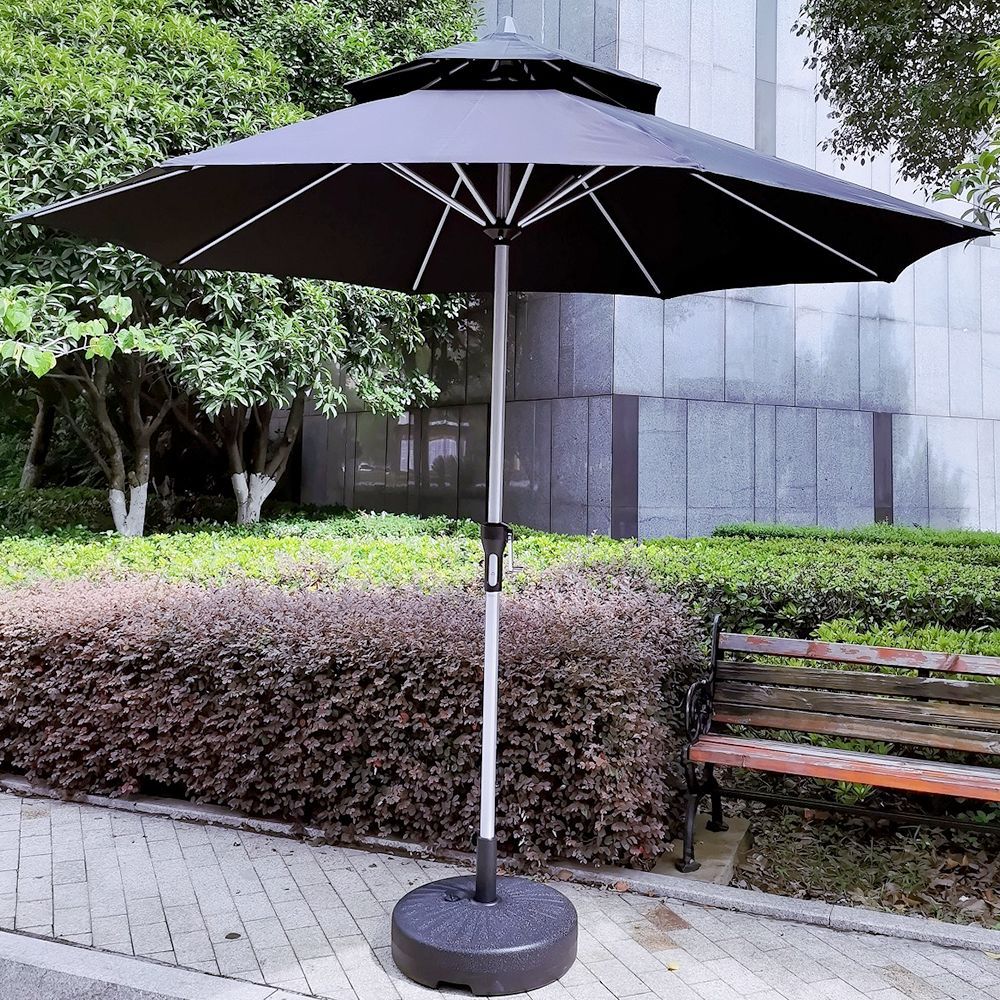 Cross-Border Hand-Cranked Aluminum Patio Umbrella