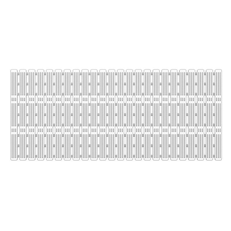 Bamboo-strand drainage bathroom non-slip mat with slatted design and textured surface