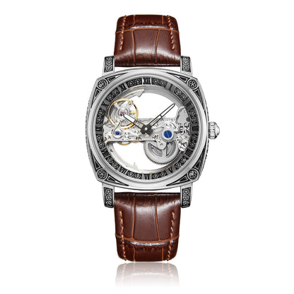 Relief-embossed vintage luminous self-winding mechanical watch by My Store