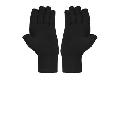 Fingerless pressure-resistant fitness gloves with padded palm protection