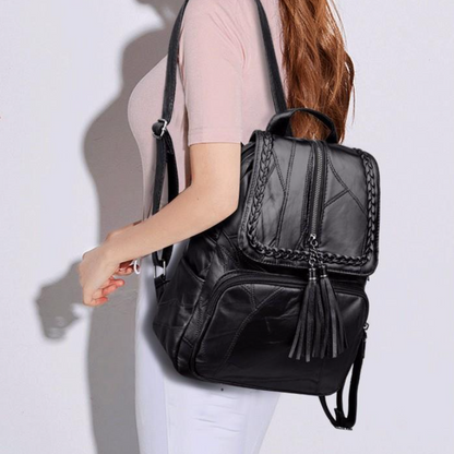Designer Women's High-Quality Soft Leather Backpack