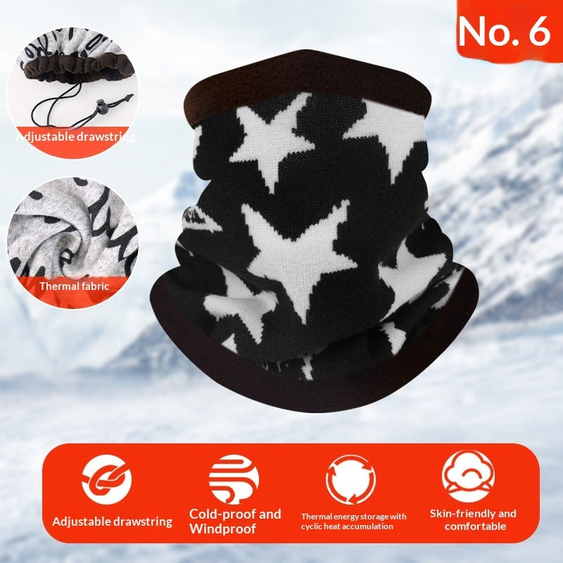 Outdoor multi-functional thermal neck gaiter in a versatile tube design for cold-weather activities