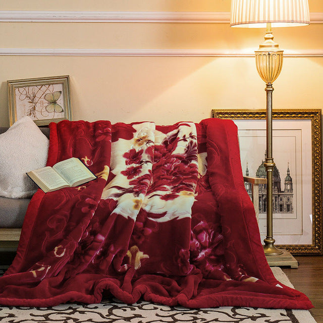 Flannel blanket student single dormitory quilt sheet in a soft, cozy design