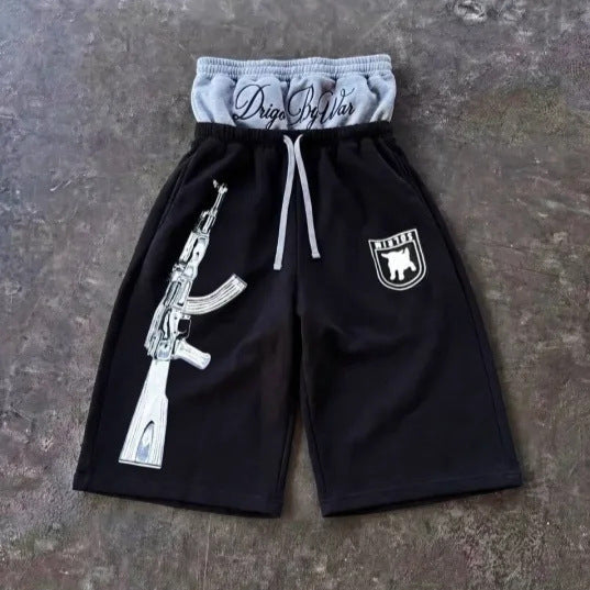 Men's relaxed-style casual cropped shorts in a comfortable everyday design