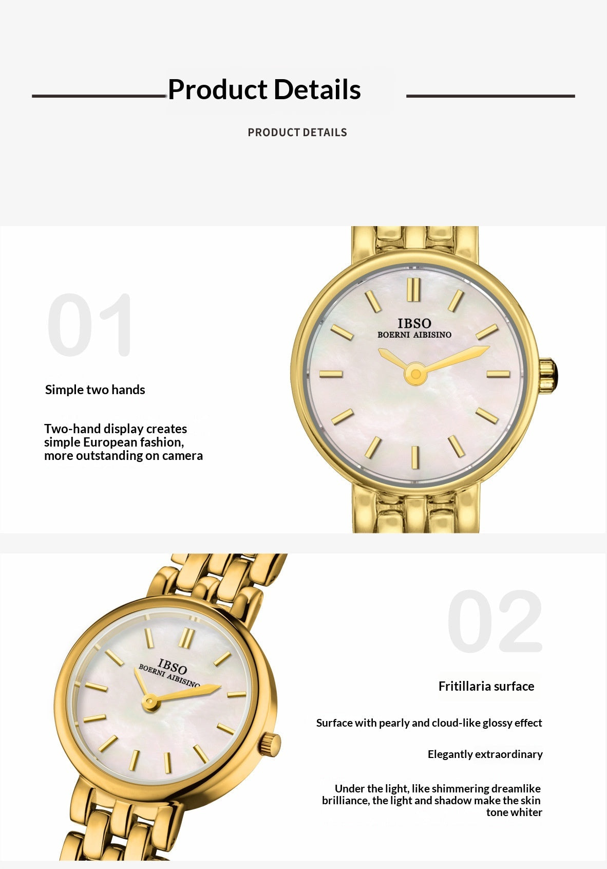 Women's mini dial quartz casual watch by My Store with a compact round face and simple wristband