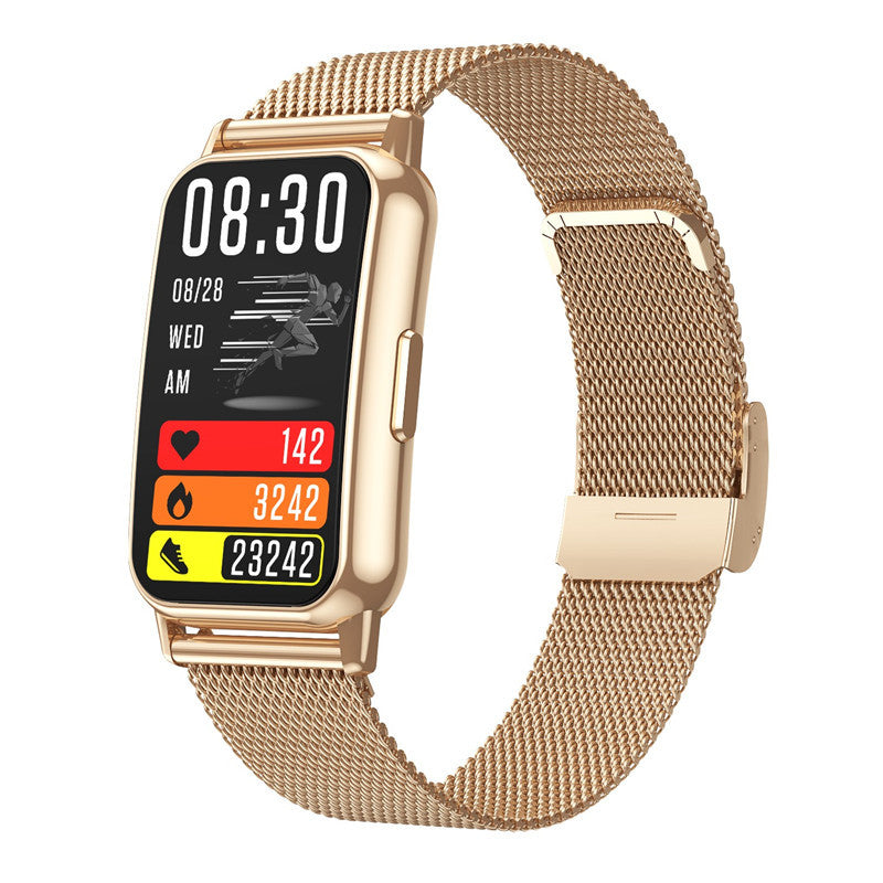 Smart Bluetooth calling women's sports watch with digital display and fitness tracking features