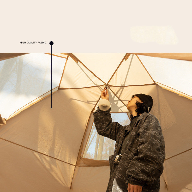 Outdoor thickened rainproof portable folding automatic camping tent by My Store, shown folded and ready for transport