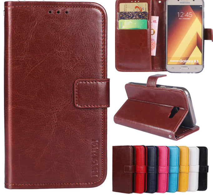 J327 Flip Case with Card Holder for Phones, Unisex