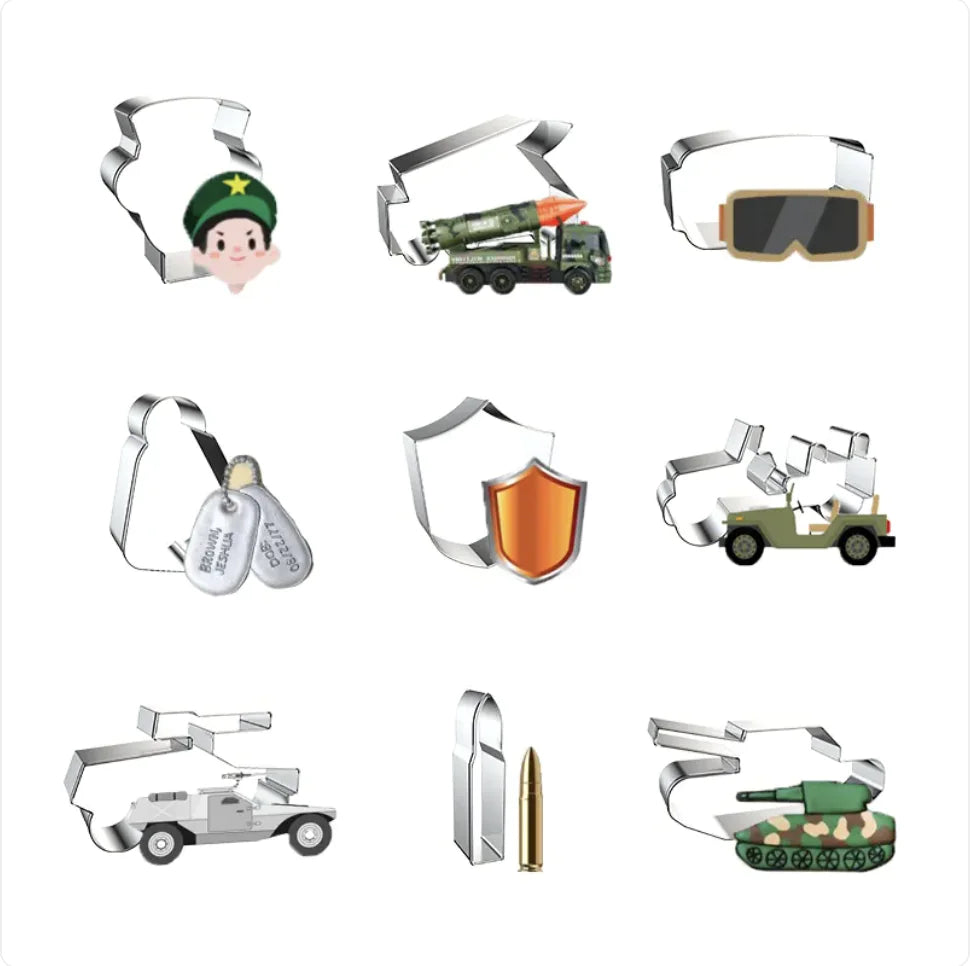 Military-Shaped Cookie Cutter