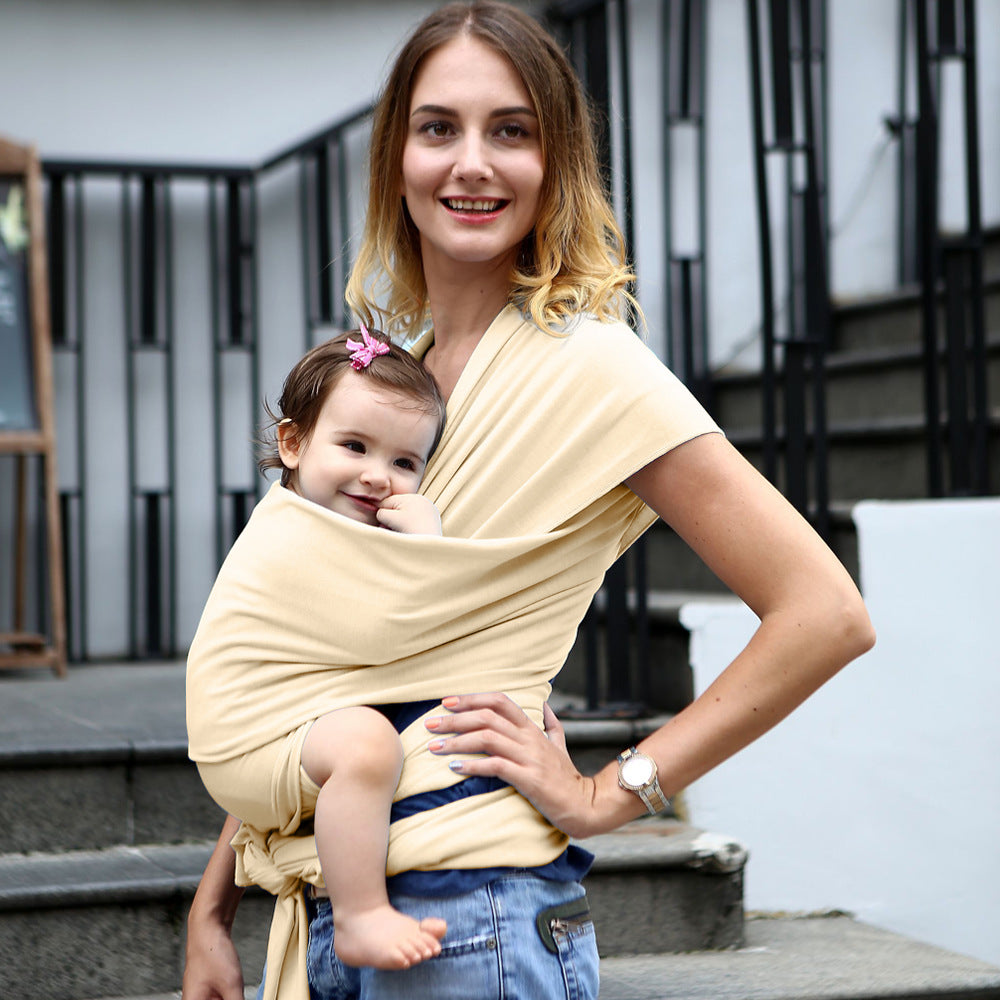 Solid color baby sling carrier by My Store in a simple, comfortable wrap design