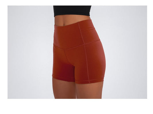 Hip-lifting outerwear sports fitness tight hip shorts by My Store