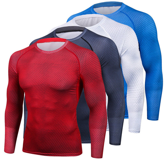 Long sleeve breathable quick-drying fitness training clothes in a lightweight athletic design