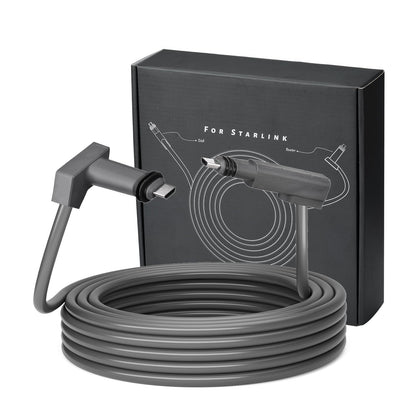 SZSAUTO 30Ft Waterproof Cable for Starlink Gen 2 Cable Replacement Compatible with Starlink Gen 2 V 2 Rectangular Satellite Cord for RV Camping Indoor Replace Starlink Cable Gen 2(30FT/9M)