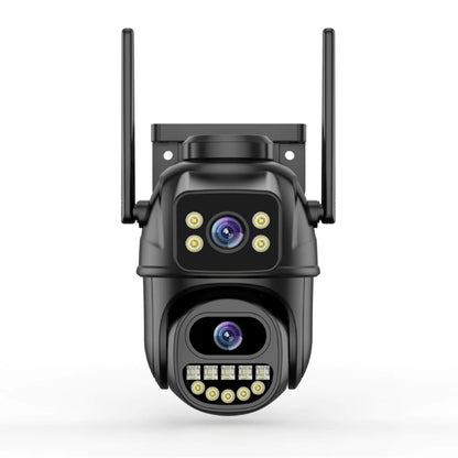 Binocular Wireless Surveillance Camera - 360° Night Vision, Dual Lens, Outdoor Smart Security