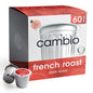 Colombia Colombian medium roast organic coffee pods by Cambio Roasters, recyclable aluminum, Keurig compatible, 60 count.