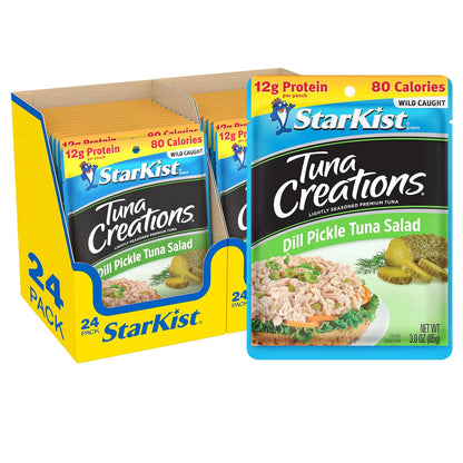 StarKist Tuna Creations Chipotle Lime flavored tuna fish pouch, 2.6oz, 24-pack, ready-to-eat packaged seafood product