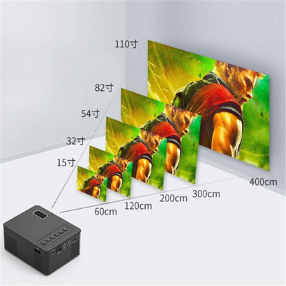 Smart projector with USB port by My Store