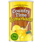 Country Time Lemonade powdered drink mix canister with bright lemon imagery, 63 oz size, natural flavor, no artificial sweeteners.