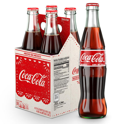 Six Coca-Cola Cherry soda cans, 12 fl oz each, with red and silver branding, stacked in a 12-pack.